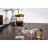 bohemia angela 350ml kieliszek verso gold 6 szt