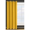 ZATEMŇOVACÍ ZÁVĚS NA KROUŽCÍCH PARISA 135X250 CM HOŘČICOVÁ