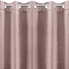 ZATEMŇOVACÍ ZÁVĚS NA KROUŽCÍCH RIA 140X250 CM PÚDROVĚ RŮŽOVÁ