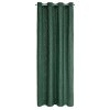 ZÁVĚS NA KROUŽCÍCH PIERRE CARDIN INGA 140X250 CM TMAVĚZELENÁ