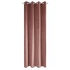 ZATEMŇOVACÍ ZÁVĚS NA KROUŽCÍCH PIERRE 140X250 CM STARORŮŽOVÁ