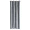 ZÁVĚS NA KROUŽCÍCH LUSSI 140X250 CM ŠEDÁ