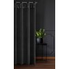 ZATEMŇOVACÍ ZÁVĚS NA KROUŽCÍCH JASPER 140X250 CM ČERNÁ