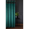 ZATEMŇOVACÍ ZÁVĚS NA KROUŽCÍCH JASPIS 140X250 CM TMAVÁ ZELENÁ