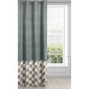 ZATEMŇOVACÍ ZÁVĚS NA KROUŽCÍCH GINA 140X250 CM VZOROVANÁ