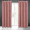 ZATEMŇOVACÍ ZÁVĚS NA KROUŽCÍCH MILO 140X250 CM STARORŮŽOVÁ