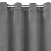 ZATEMŇOVACÍ ZÁVĚS NA KROUŽCÍCH MILO 140X250 CM ŠEDÁ
