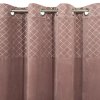 ZATEMŇOVACÍ ZÁVĚS NA KROUŽCÍCH KARINA 2 140X250 CM STARORŮŽOVÁ