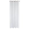 ZÁVĚS NA KROUŽCÍCH ZUHAL 140X250 CM BÍLÁ