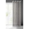 ZÁCLONA NA KROUŽCÍCH RACHEL 140X250 CM ŠEDÁ