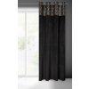 ZATEMŇOVACÍ ZÁVĚS NA KROUŽCÍCH LIZA 140X250 CM ČERNÁ