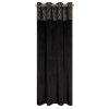 ZATEMŇOVACÍ ZÁVĚS NA KROUŽCÍCH LIZA 140X250 CM ČERNÁ
