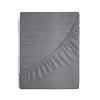 FROTÉ PROSTĚRADLO S GUMIČKOU 140X200 CM, VÝŠKA 20 CM ŠEDÁ