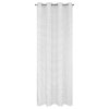 ZÁVĚS NA KROUŽCÍCH LARA 140X250 CM BÍLÁ