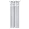 ZÁVĚS NA KROUŽCÍCH ESTERU 140X250 CM BÍLÁ