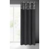 ZATEMŇOVACÍ ZÁVĚS NA KROUŽCÍCH ARIANA 140X250 CM ČERNÁ