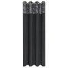 ZATEMŇOVACÍ ZÁVĚS NA KROUŽCÍCH ARIANA 140X250 CM ČERNÁ