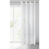 ZÁCLONA NA KROUŽCÍCH ISABEL 140X250 CM BÍLÁ