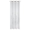 ZÁCLONA NA KROUŽCÍCH ISABEL 140X250 CM BÍLÁ