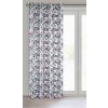 ZATEMŇOVACÍ ZÁVĚS NA KROUŽCÍCH SIMONA 140X250 CM VZOROVANÁ