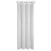 ZÁVĚS NA KROUŽCÍCH KEJTI 140X250 CM BÍLÁ