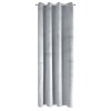 ZATEMŇOVACÍ ZÁVĚS NA KROUŽCÍCH PIERRE 140X250 CM STŘÍBRNÁ