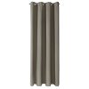 ZATEMŇOVACÍ ZÁVĚS NA KROUŽCÍCH LOGAN 135X250 CM TMAVĚBÉŽOVÁ