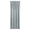 ZATEMŇOVACÍ ZÁVĚS NA PÁSCE SAMANTA 140X270 CM STŘÍBRNÁ