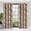 ZATEMŇOVACÍ ZÁVĚS NA KROUŽCÍCH LARI 140X250 CM VZOROVANÁ