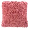 CHLUPATÝ DEKORAČNÍ POVLAK NA POLŠTÁŘ CELIA 40X40 CM KORALOVÁ