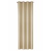 ZÁVĚS NA KROUŽCÍCH RITA 140X250 CM BÉŽOVÁ