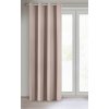ZATEMŇOVACÍ ZÁVĚS NA KROUŽCÍCH LOGAN 135X250 CM PÚDROVÁ