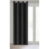 ZATEMŇOVACÍ ZÁVĚS NA KROUŽCÍCH LOGAN 135X250 CM ČERNÁ