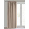 ZATEMŇOVACÍ ZÁVĚS NA PÁSCE LOGAN 135X270 CM BÉŽOVÁ