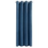 ZATEMŇOVACÍ ZÁVĚS NA KROUŽCÍCH MELANIE 140X250 CM TMAVĚMODRÁ