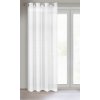 ZÁCLONA NA KROUŽCÍCH REBECCA 140X250 CM BÍLÁ