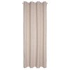 ZÁVĚS NA KROUŽCÍCH OCTAVIA 140X250 CM BÉŽOVÁ