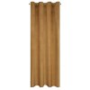 ZATEMŇOVACÍ ZÁVĚS NA KROUŽCÍCH MELANIE 140X250 CM MEDOVÁ