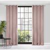 ZATEMŇOVACÍ ZÁVĚS NA KROUŽCÍCH CARLO 135X250 CM PÚDROVĚ RŮŽOVÁ