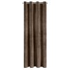ZATEMŇOVACÍ ZÁVĚS NA KROUŽCÍCH RIA 140X250 CM HNĚDÁ