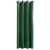 ZATEMŇOVACÍ ZÁVĚS NA KROUŽCÍCH MELANIE 140X250 CM TMAVĚZELENÁ